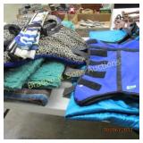 SADDLE PADS AND HORSE JACKET ETC