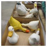 GROUP OF 2 BOXES OF DUCK FIGURINES