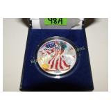 2001 COLORIZED SILVER EAGLE