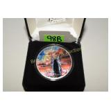 2001 COLORIZED SILVER EAGLE