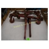 GROUP OF 4 HEAVY DUTY RATCHET CHAIN BOOMERS