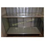 GLASS DIPLAY CASE MEASURING 40" TALL X 60" WIDE