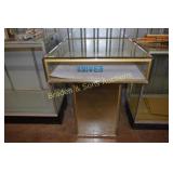 GLASS DISPLAY CASE MEASUREING 38" TALL X 30" WIDE