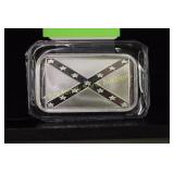 SILVER ONE OUNCE BAR FEATURING CONFEDERATE