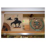 GROUP OF 4 NATIVE AMERICAN SAND ART