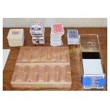 BLACKJACK CARD SHUTE, CARDS AND SIGNS PLUS POKER