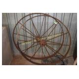 GROUP OF TWO 42" WAGON WHEELS