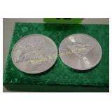 GROUP OF TWO 2017 CANADIAN SILVER DOLLARS