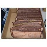 GROUP OF 30 NEW TOOLED LEATHER WALLETS