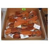 GROUP OF 15 NEW LEATHER SPUR STRAPS