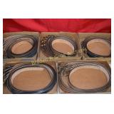 GROUP OF 30 NEW TOOLED LEATHER WESTERN BELTS