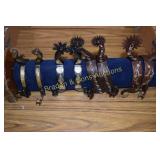 GROUP OF 4 NEW CONTEMPORARY WESTERN SPURS