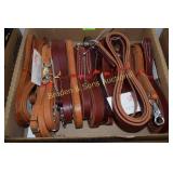 GROUP OF 15 NEW LEATHER ROPING REINS