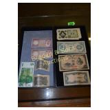 GROUP OF 2 TRAYS OF ASSTD FOREIGN CURRENCY