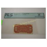 RARE PCGS GRADED VERY FINE 35 SPECIMEN FRACTIONAL