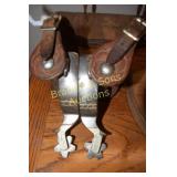 DOUBLE MOUNTED WESTERN SPURS BY RF FORD
