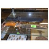 15" MAXAM FIXED BLADE KNIFE WITH SHEATH