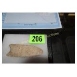 NATIVE AMERICAN 3 1/2" X 1 1/4" CLOVIS POINT