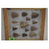 GROUP OF 13 NATIVE AMERICAN POINTS IN