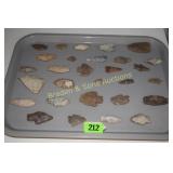 GROUP OF 29 NATIVE AMERICAN POINTS FOUND