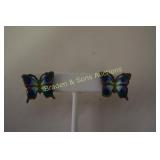 LADIES STERLING SILVER BUTTERFLY NECKLACES