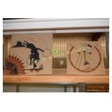 GROUP OF 4 NATIVE AMERICAN SAND ART PAINTINGS