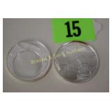 GROUP OF 2-1 OZ SILVER ROUNDS FEATURING