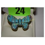 LADIES SOUTHWEST STYLE STERLING SILVER AND