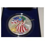 US 2000 COLORIZED SILVER AMERICAN EAGLE