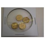 GROUP OF 4 2K GOLD MAXIMILIAN RESTRIKE COINS