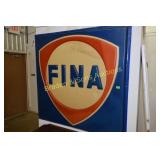 VINTAGE 54" X 54" FINA  ADVERTISING SIGN