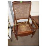 VINTAGE BEDSIDE  POTTY CHAIR