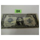 US SERIES 1923 $1.00 SILVER CERT SIGNED SPEELMAN