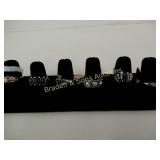 GROUP OF 6 STERLING SILVER RINGS
