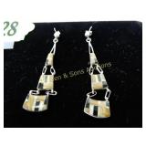 LADIES SOUTHWEST STYLE STERLING SILVER EARRINGS