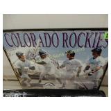 COLORADO ROCKIES 15" X 19" FRAMED POSTER