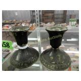 STERLING SILVER CANDLESTICK HOLDERS
