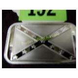 ONE OUNCE SILVER BAR FEATURING CONFEDERATE FLAG