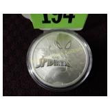 2017 TUVALU SILVER DOLLAR FEATURING SPIDERMAN