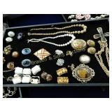 TRAY OF ASSTD COSTUME JEWELRY