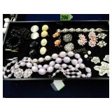 TRAY OF ASSTD COSTUME JEWELRY