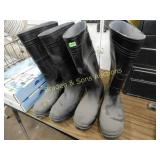 TWO PAIR OF RUBBER BOOTS. SIZE 11 & 12