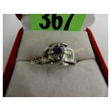 LADIES STERLING SILVER RING SIZE 6 1/2