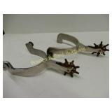 BUERMANN STAR STEEL ONE PIECE GAL LEG SPURS WITH