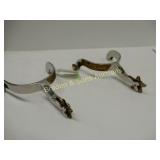 SINGLE MOUNTED UNMARKED GAL LEG SPURS BY