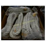 GROUP OF 5 NEW COTTON LEAD ROPES