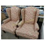 GROUP OF 2 LIKE NEW CONTEMPORARY WINGBACK CHAIRS