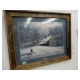 FRAMED 17" X 23" ARTIST SIGNED DALHART WINBERG