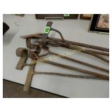 GROUP OF 6 BRANDING IRONS