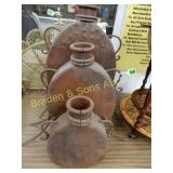 GROUP OF 3 METAL DECORATIONS